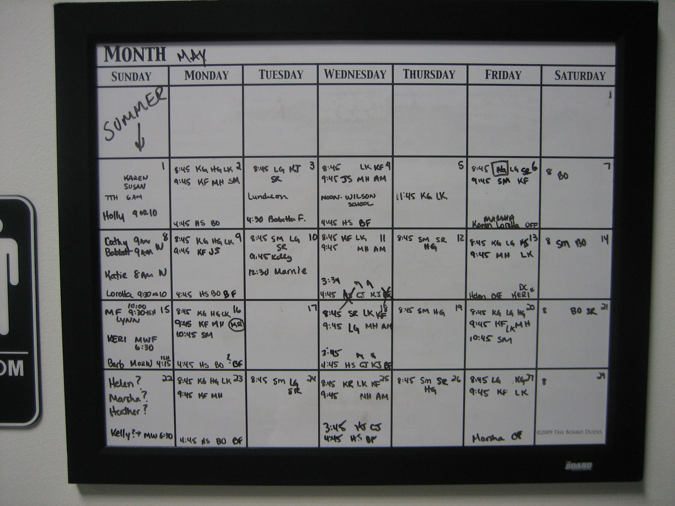 The Rack Workout Chart